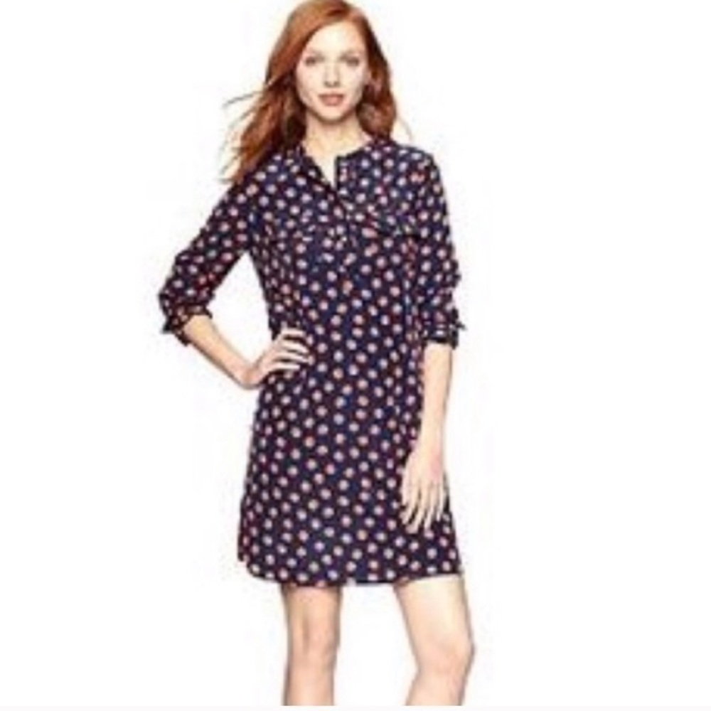 GAP Henley Polka Dot Dress
